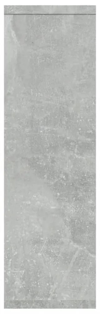 betonszürke szerelt fa fali polc 85 x 16 x 52,5 cm