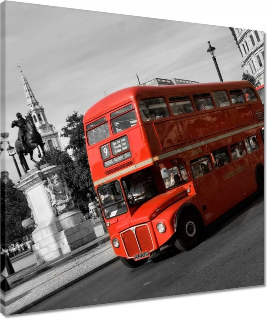 Vászonkép 50x50 Vörös busz London