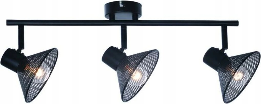 Aca Lighting fali és mennyezeti lámpa 3XE14 Paloma fekete 53X13X19CM TNK2