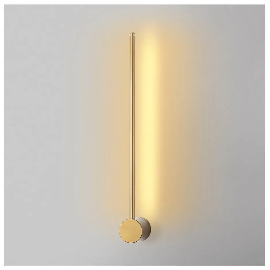 Aranyszínű LED fali lámpa ø 7 cm Sword – Opviq lights