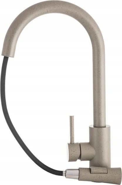 Konyhai Csaptelep Kihúzható Kifolyócsővel Bézs Libra Csaptelep Mosogatóhoz