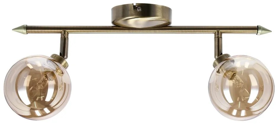 Bronzszínű mennyezeti lámpa üveg búrával ø 10 cm Rodia – Candellux Lighting