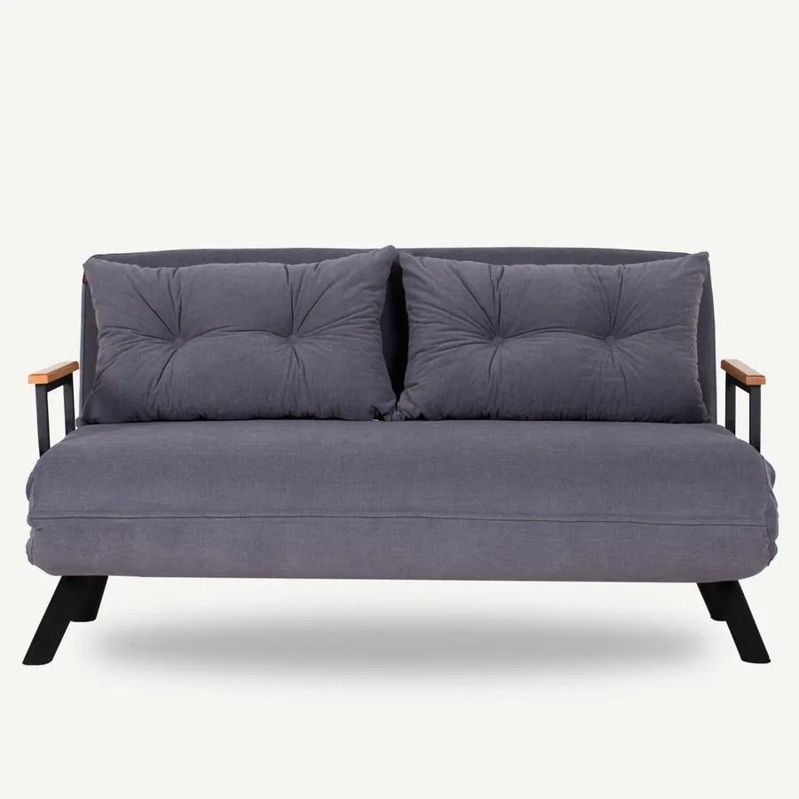 2 személyes kanapéágy Homoko 2-Seater - Szürke