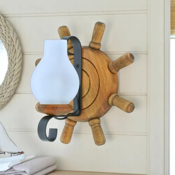 Brilagi - Fali lámpa TIMONA 1xE14/40W/230V bükkfa