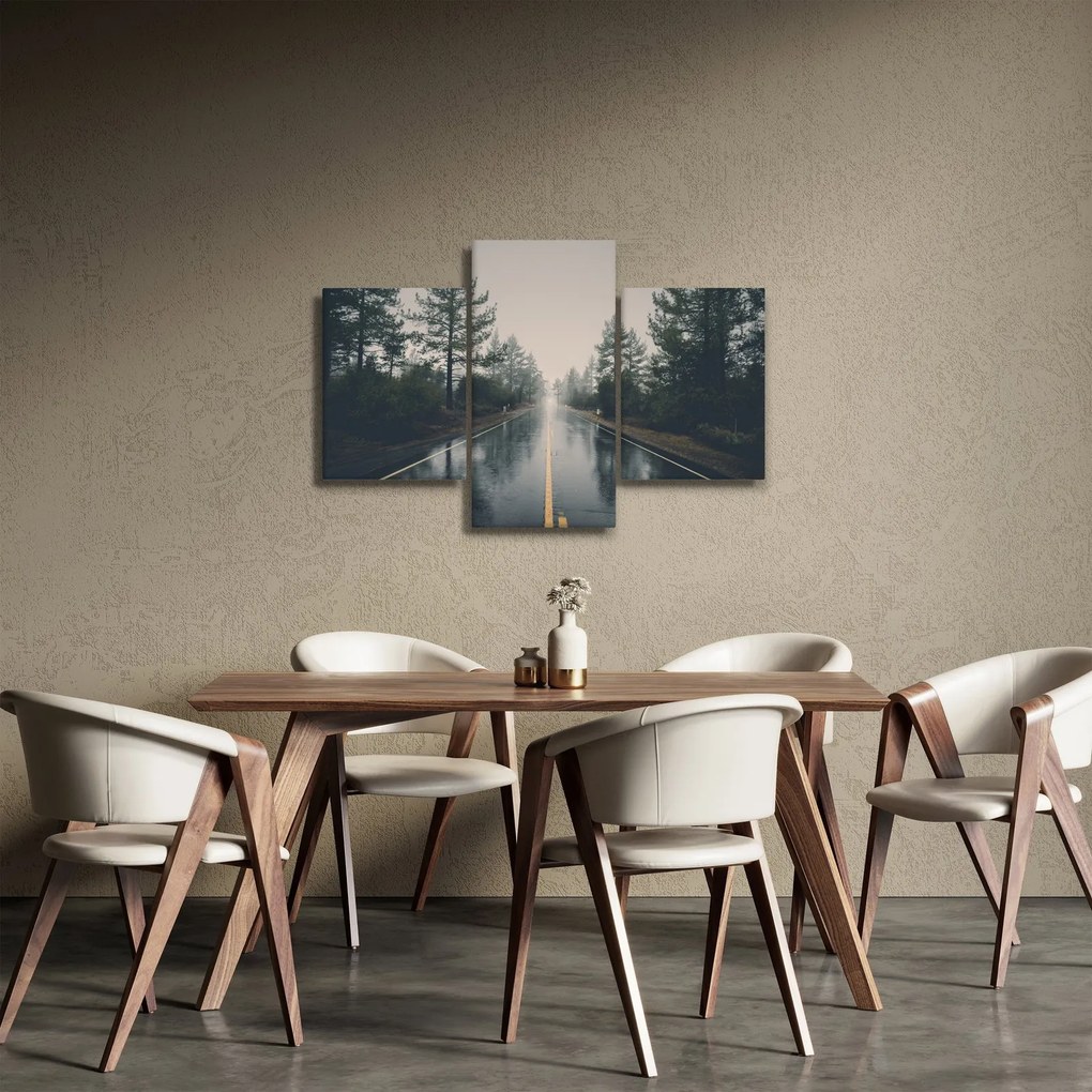 Egy út képe az esőben (90x60 cm)