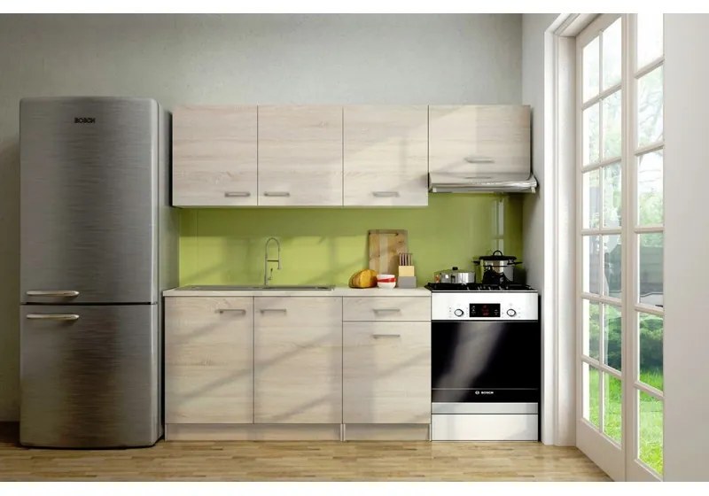 Hit Konyha 180 cm - sonoma tölgy N