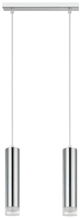 Csillár zsinóron ARMIN 2xGU10/10W/230V fényezett króm