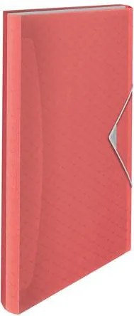 Harmonikamappa, A4, PP, 6 rekeszes, ESSELTE Colour'Breeze, korall (E628447)