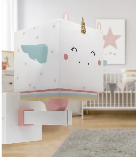 Dalber 64599 - Gyerek fali lámpa LITTLE UNICORN 1xE27/15W/230V