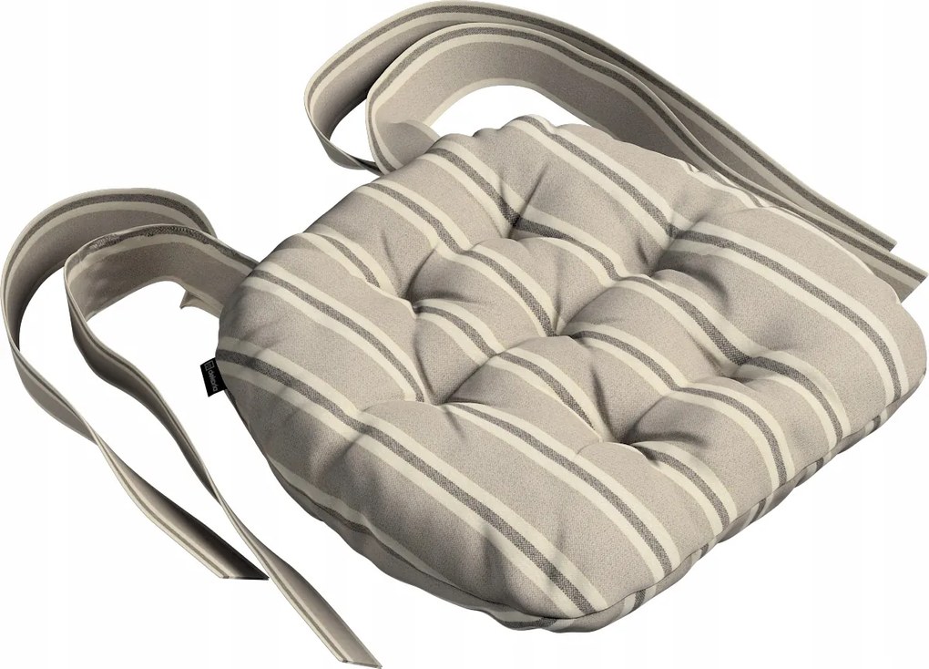 Márton székpárna 37x40 bézs-barna csíkos