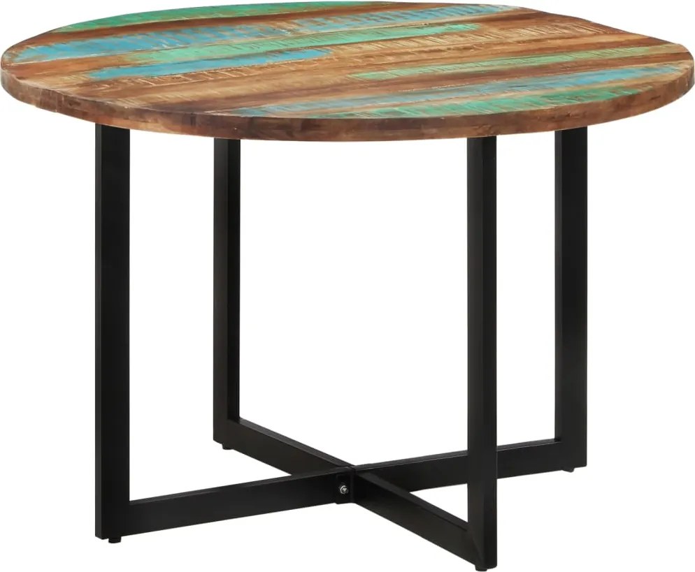 vidaXL tömör újrahasznosított fa étkezőasztal 110 x 75 cm