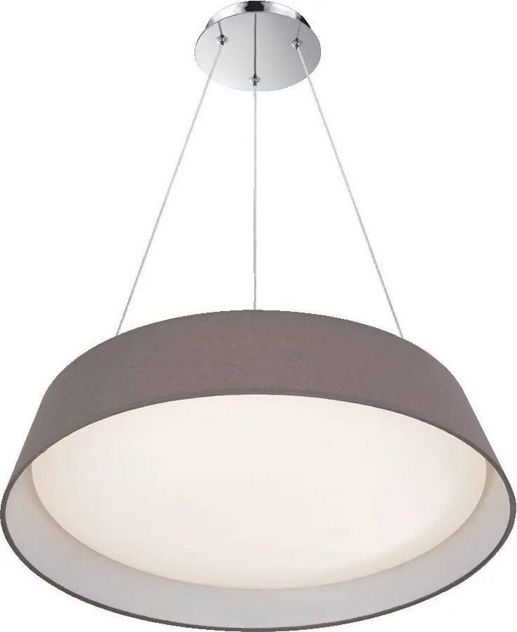 PREZENT 45132 VASCO Modern Led Függesztett Lámpa Fehér, Króm, Szürke LED IP20
