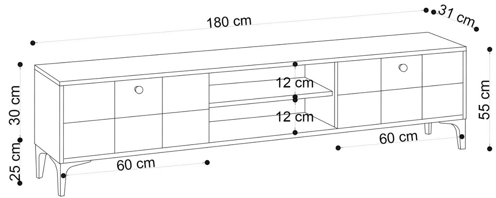 TV asztal/szekrény Hila. 1067194