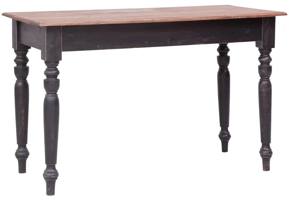 vidaXL tömör mahagóni fa íróasztal 3 fiókkal 117 x 57 x 75 cm