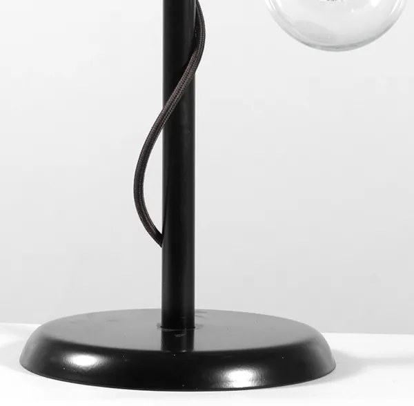 ONLI - Asztali lámpa WIRE 1xE27/15W/230V 50 cm fekete