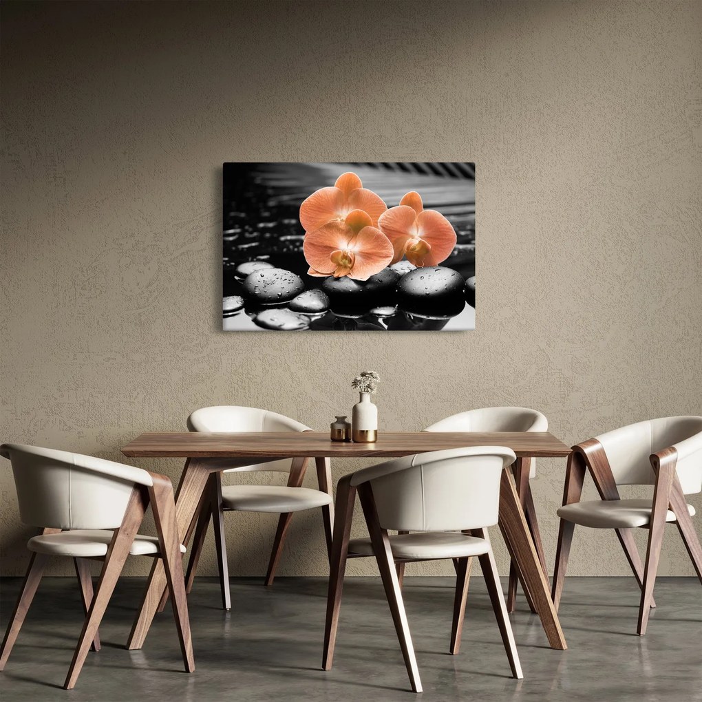 Kép - Narancssárga orchideák (90x60 cm)