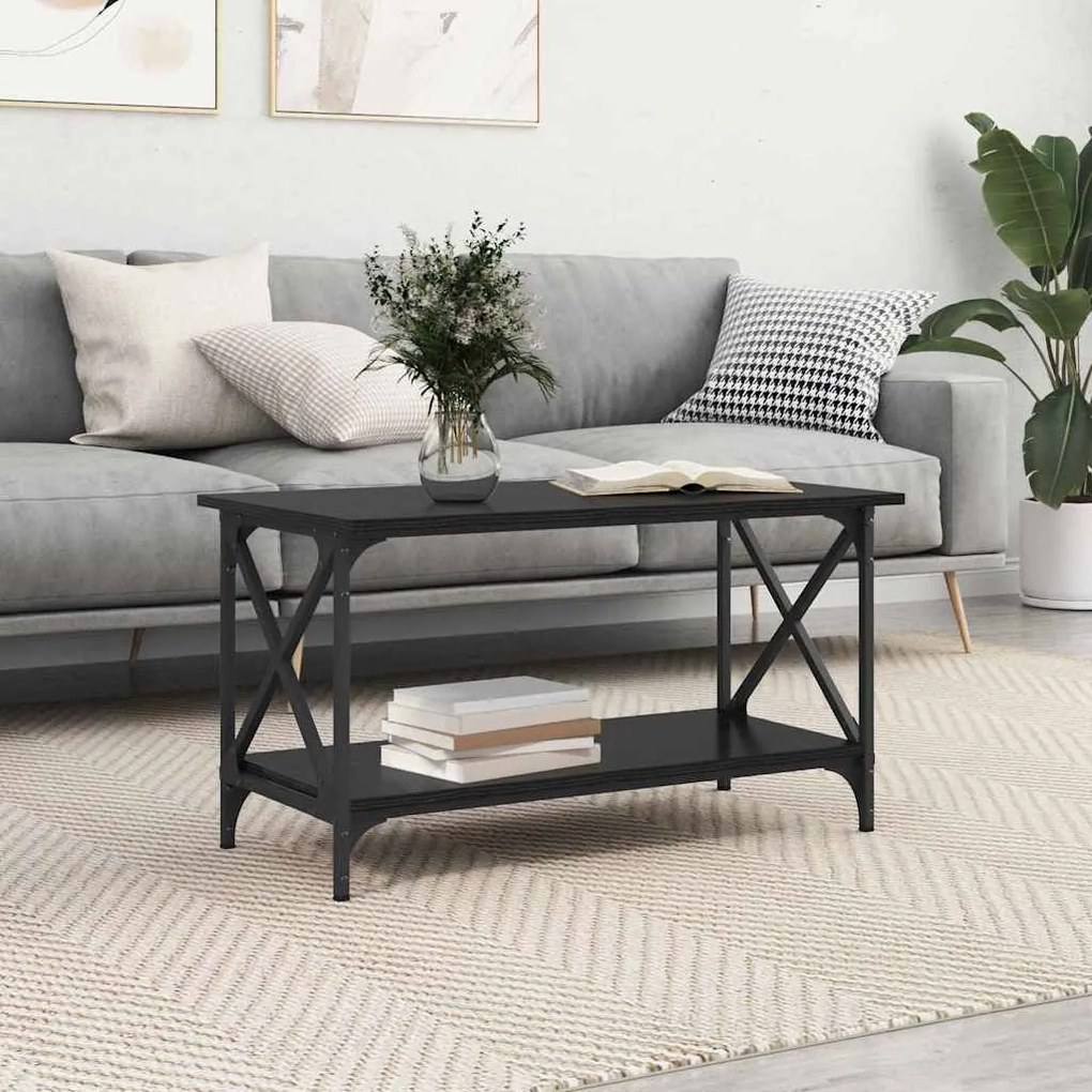 Dohányzóasztal Musta tammi 80 x 45 x 45.5 cm Faanyag