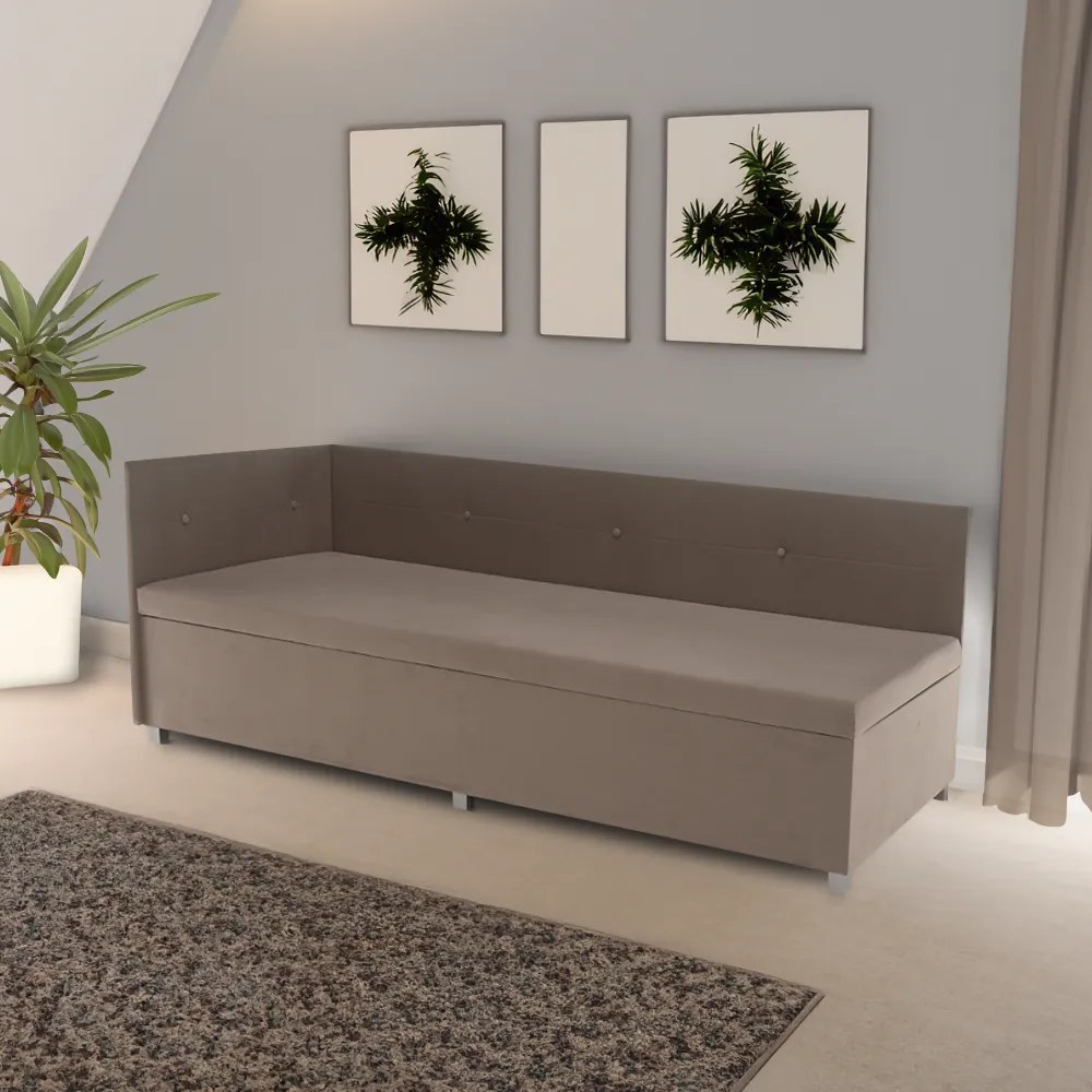 Heverő tárolóhellyel, bézses szürke, AURIA UNI