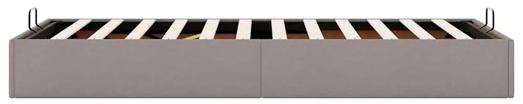 Ottomán ágykeret matrac nélkül tópszín 90x200 cm anyagból