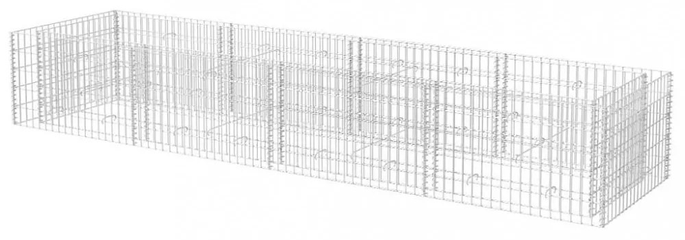 acél gabion magaságyás 360 x 90 x 50 cm
