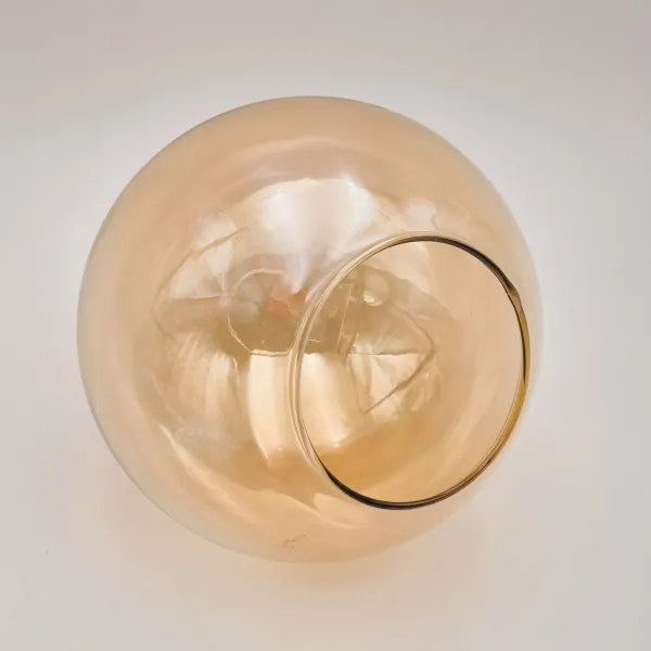 Csillár rúdon LILOU 6xE14/5W/230V arany/fekete/füstös bézs