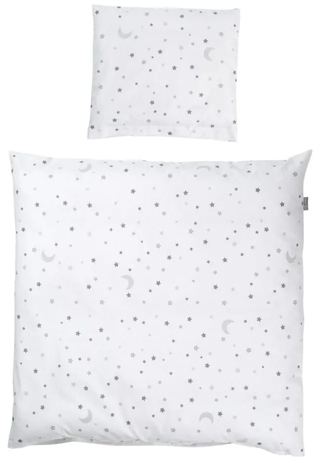 Fehér pamut gyerek ágyneműhuzat babaágyhoz 80x80 cm Sternenzauber – Roba
