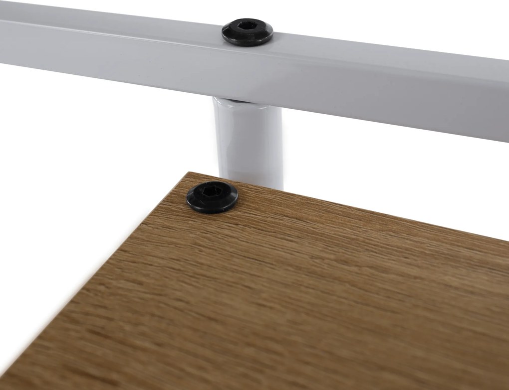 Virágállvány, fehér/sonoma tölgy, LEDOR TYP 1