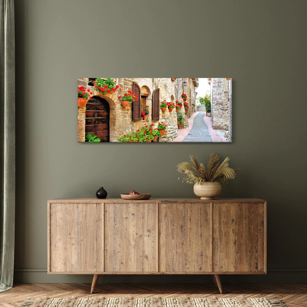 Kép - festői olasz sikátor (120x50 cm)