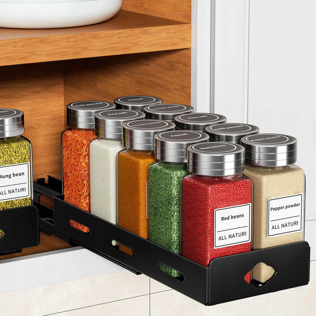 Fűszertartó Kihúzható Konyhaszekrény Teleszkópos könyvespolc