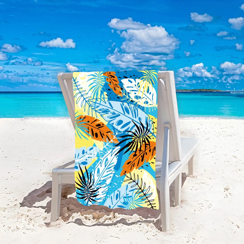 Strandtörölköző SUMMER FRESH 100x180 cm színes, 100% mikroszálas