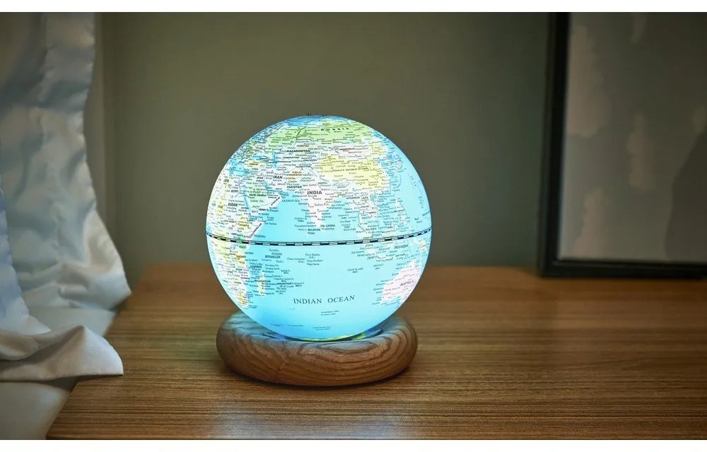 Földgömb ø 13 cm Atlas LED – Gingko