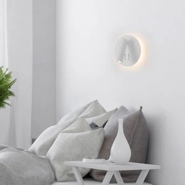 LED Fali lámpa LED/3W/230V + LED/6W/230V 3000K fehér