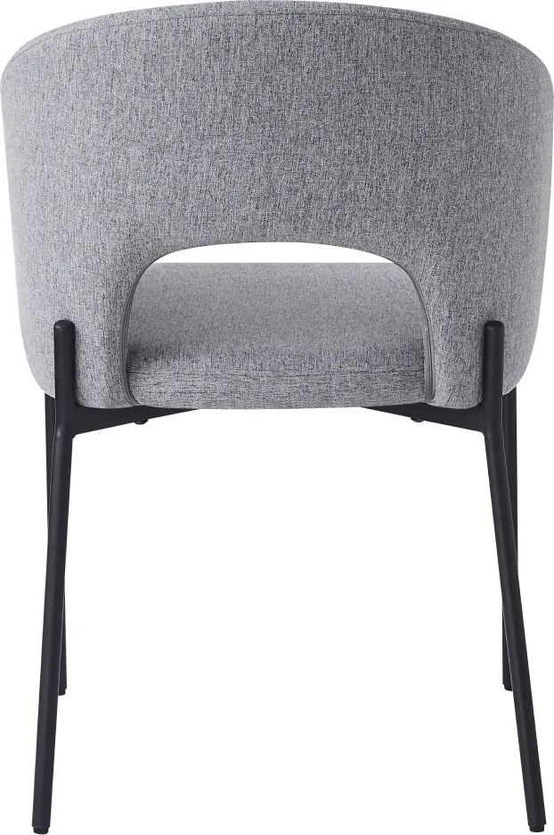 Étkezőszék, szürke/fekete, LONKA