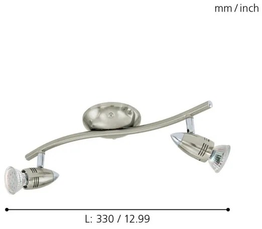 Eglo 92642 - LED Spotlámpa MAGNUM 2xGU10/3W/230V