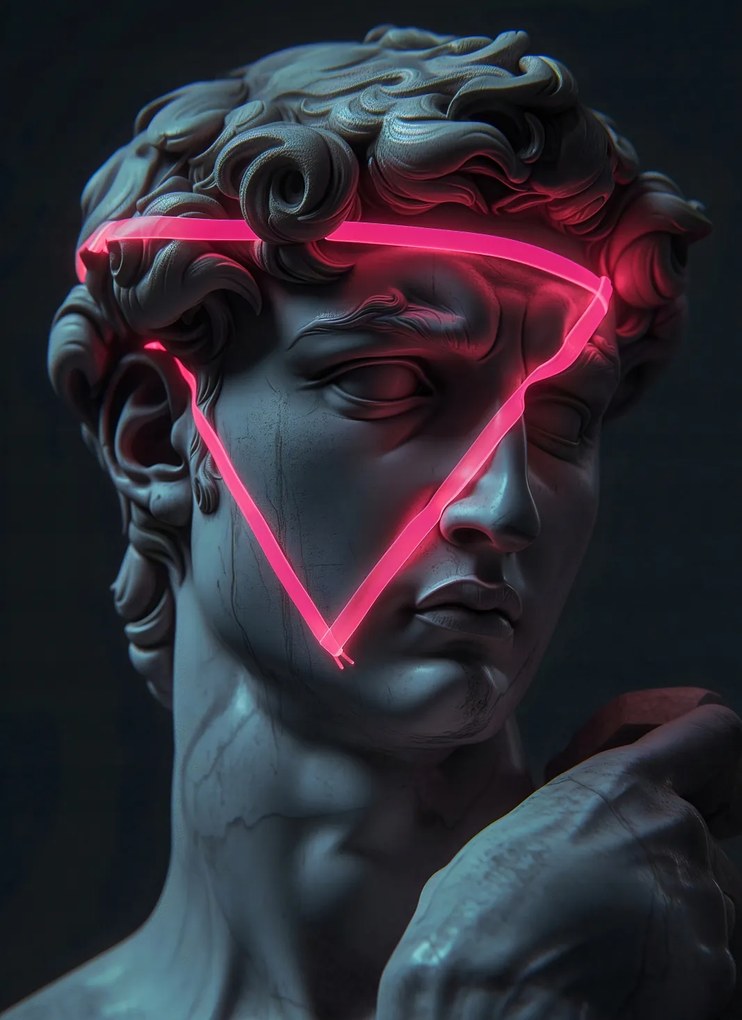 Poszter 40x55cm Neon Reneszánsz