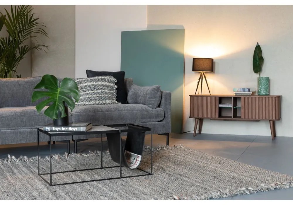 Barbier tolóajtós barna komód - Zuiver