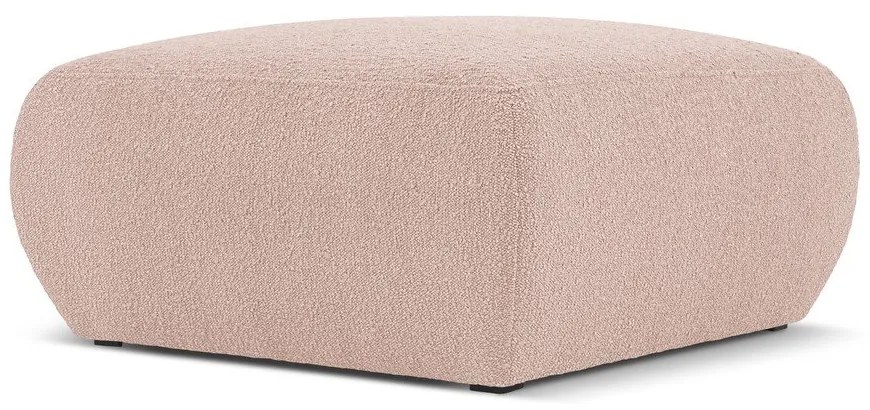 Rózsaszín buklé puff Molino – Micadoni Home
