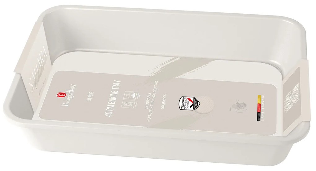 Berlinger Haus tapadásmentes tepsi 40 cm matt krém Sahara Collection