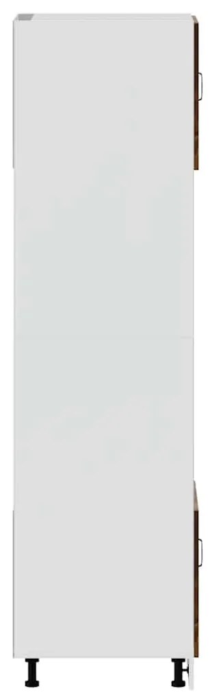 Lucca 2 db füstölt tölgy színű szerelt fa sütőszekrények