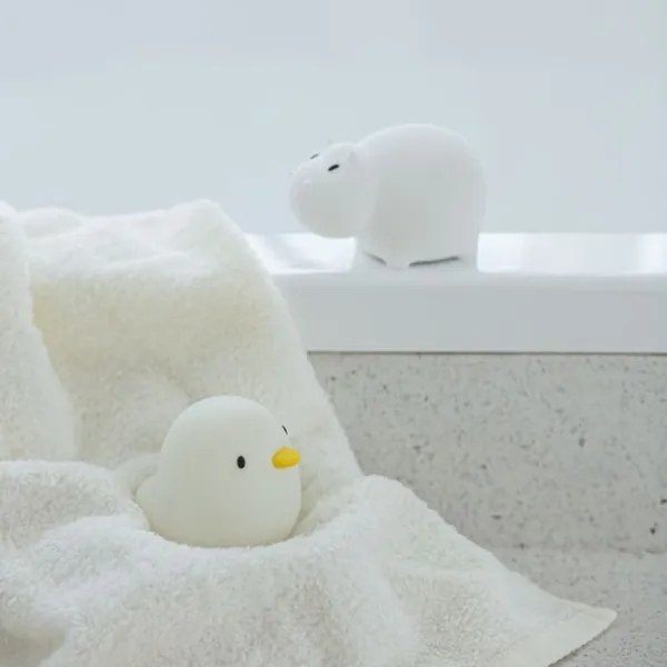 MegaLight - LED RGB Újratölthető gyermek érintős fürdőkád lámpa SWIMMY DUCK LED/5V