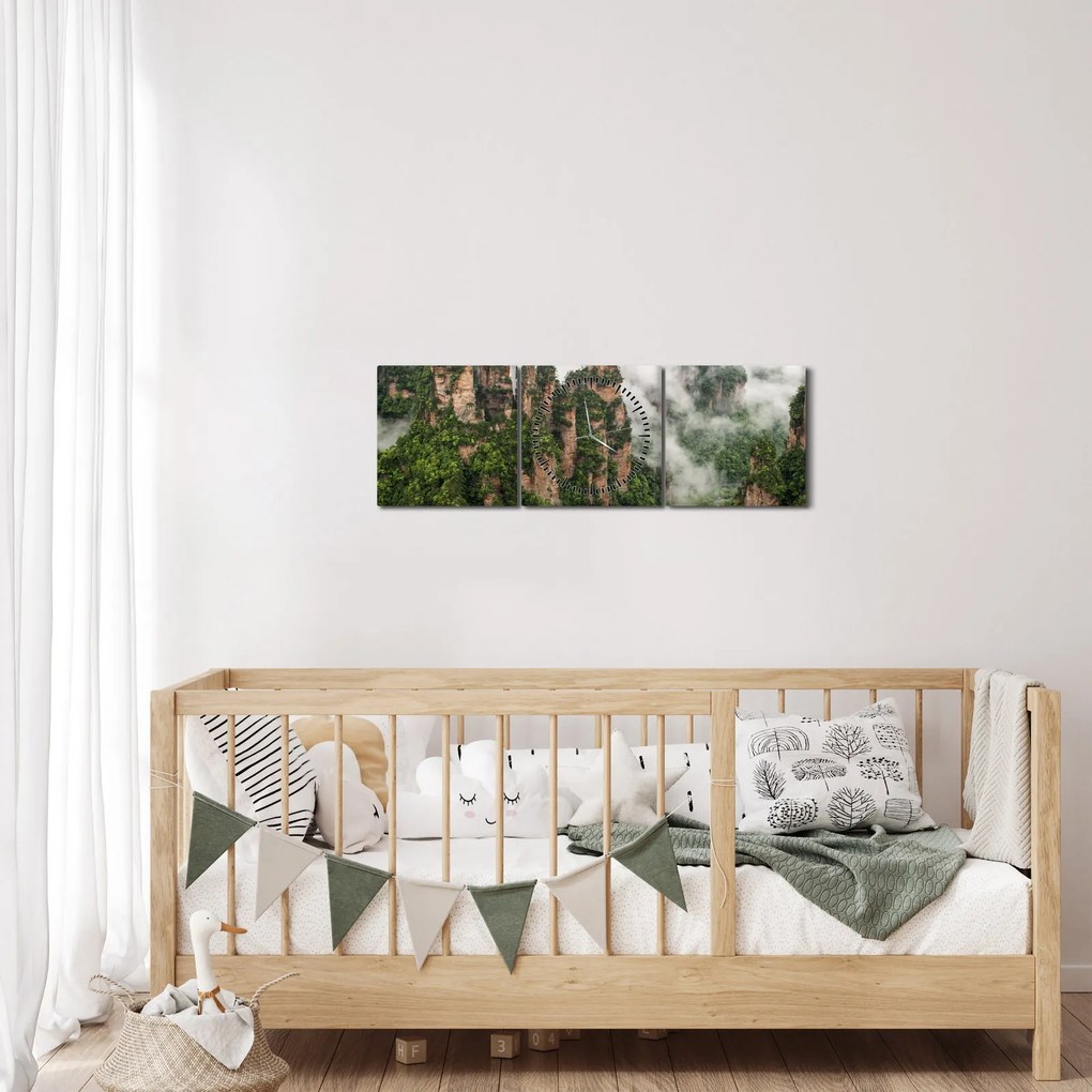 Kép - Zhangjiajie Nemzeti Park, Kína (órával) (90x30 cm)