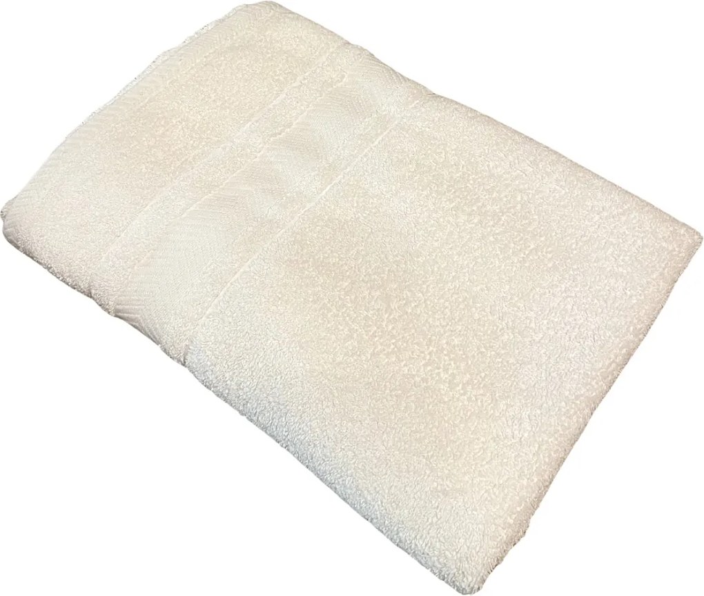 Frottír törölköző deluxe Monaco krém 30x50cm TiaHome