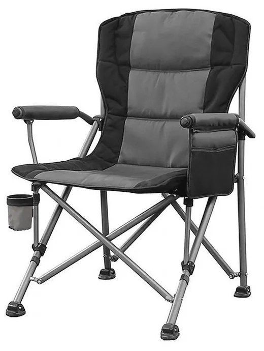 Leziter Comfort Plus karfás horgász szék pohártartóval szürke