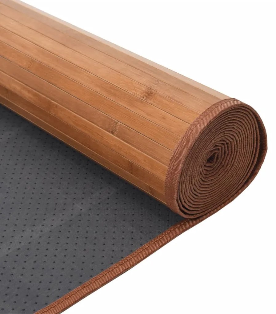 négyszögletű természetes bambusz szőnyeg 70 x 1000 cm