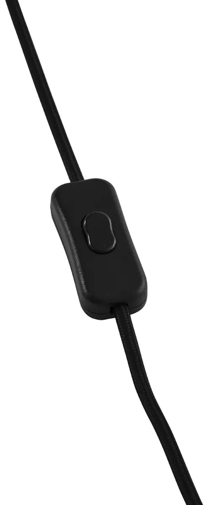 Art Deco asztali lámpa fekete füstüveggel - Vidro