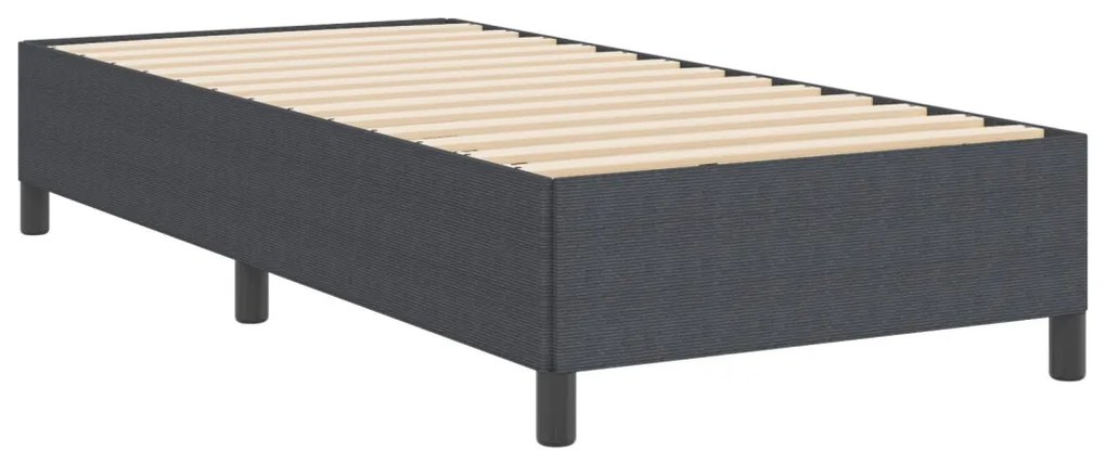 vidaXL Ágykeret Sötétszürke 80 x 200 cm Bársony anyag