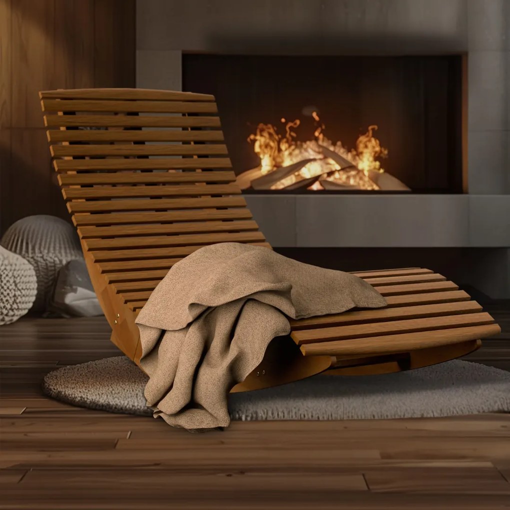 BALI függő nyugágy, 155x60x93cm, természetes barna Casaria