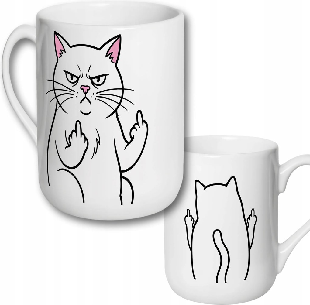 Bögre Dühös Macska Mém Irodai Munka Lány Fiú Macska F*** You