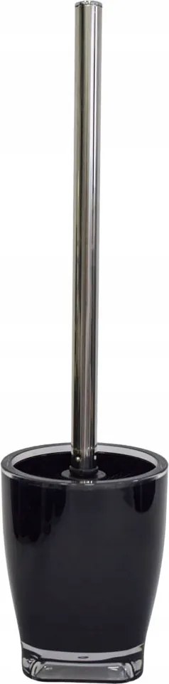 Wc Kefe Tárolóval Ezüst Fogantyú Klasszikus Mintás Fekete Fürdőszobai