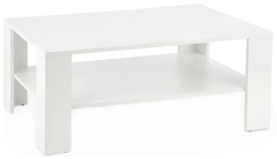 Kávésasztal KWADRO 53x110 cm fehér